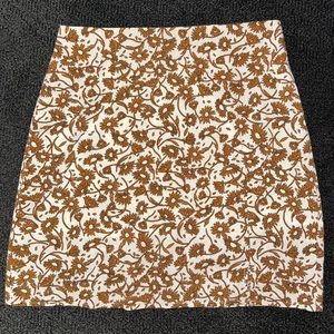 Princess Polly Flora Mini Skirt Brown